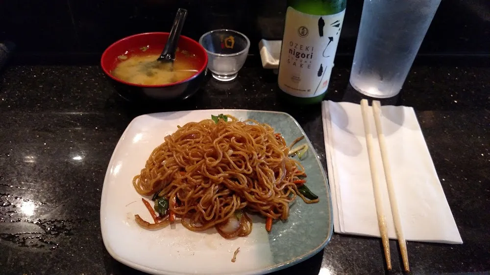 Gyoza Shrimp Tempura Yaki Soba